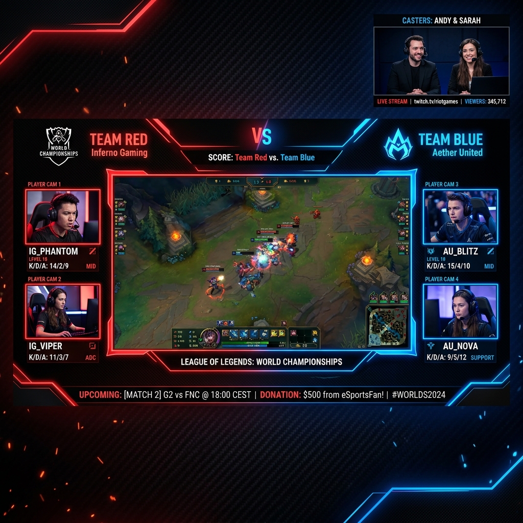 Template Live Streaming eSports